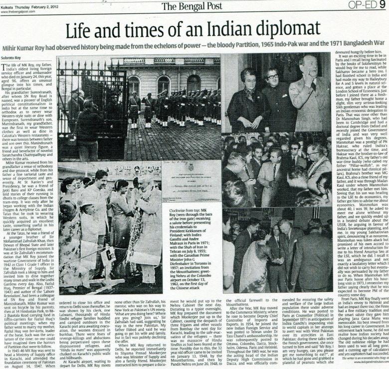 Life and Times of an Indian diplomat